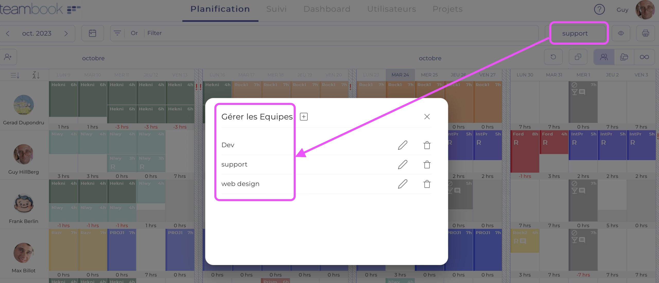 Comment suivre le temps de travail de votre équipe avec précision ? 5 Gestion par équipe