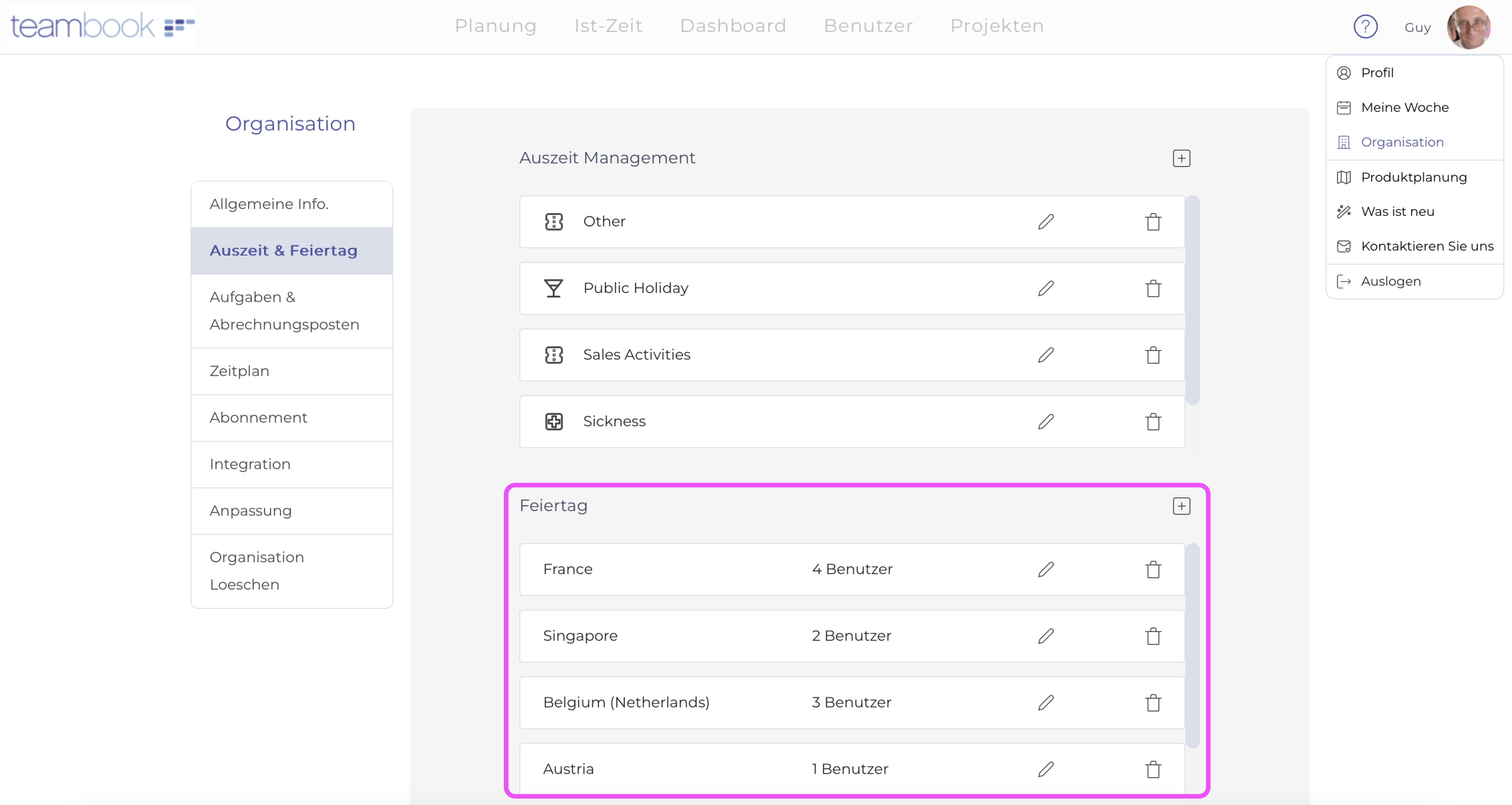 Wie Sie die Arbeitszeit Ihres Teams genau verfolgen können ? 3 Feiertage und Automatismen