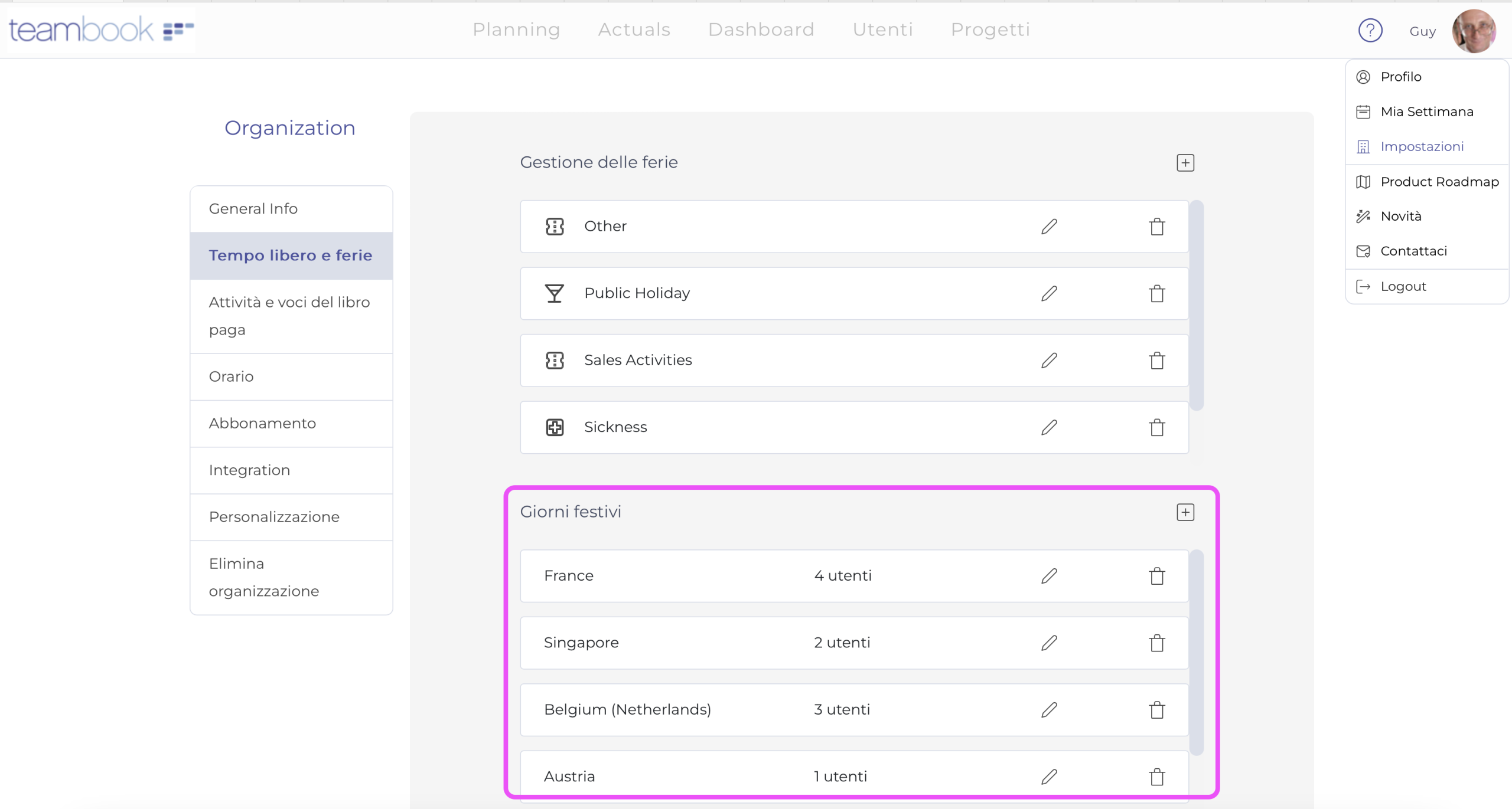 Giorni festivi e sistemi automatizzati