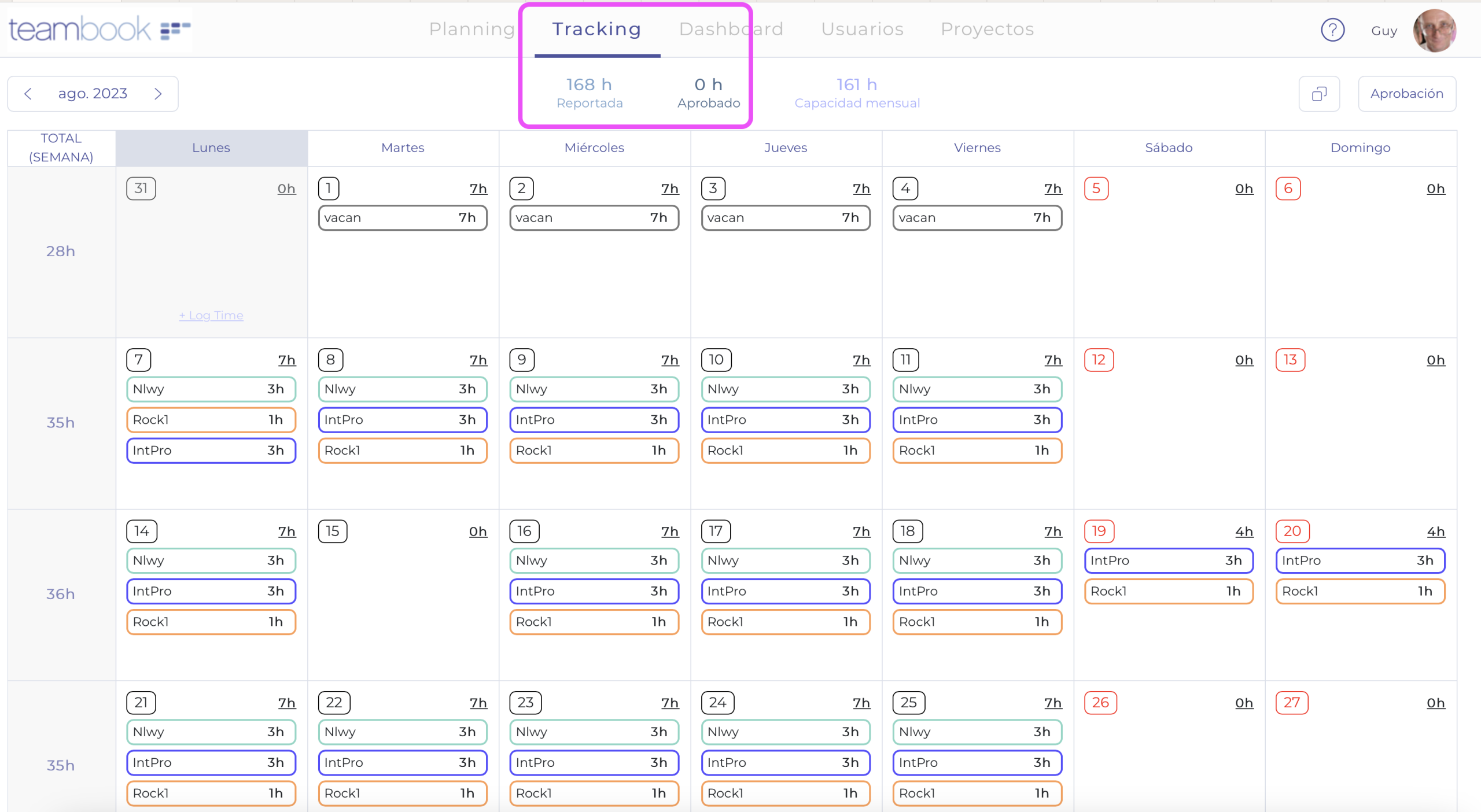 informe de seguimiento